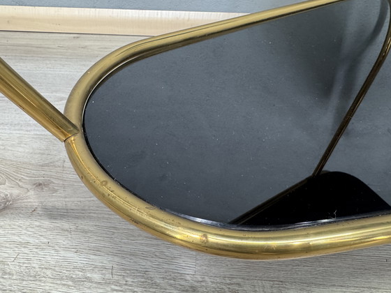 Image 1 of Vintage serving trolley with smoked glass tops