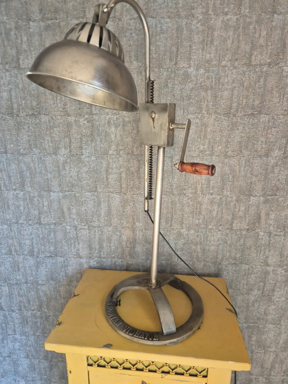 Two Beautiful Gutmann Factory Vintage Table lamps! – polished steel, Iron (photo 7 of 7)