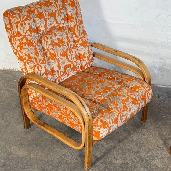 Image 1 of Een paar Debreceni fauteuils in art-decostijl, 1960
