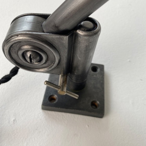 Antica Lampada Applique da Officina Bauhaus Hala 122 – Metal (photo 8 of 16)
