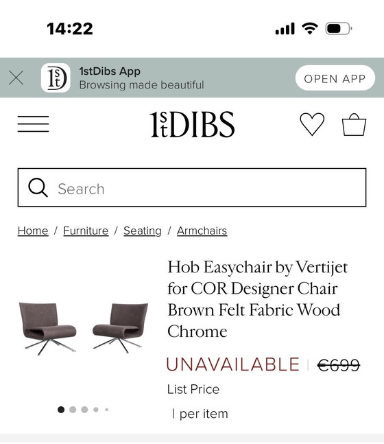 Image 1 of 2 x Hob-stoel