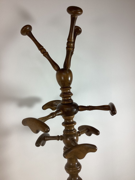 Image 1 of Appendiabiti antico vintage in legno tornito