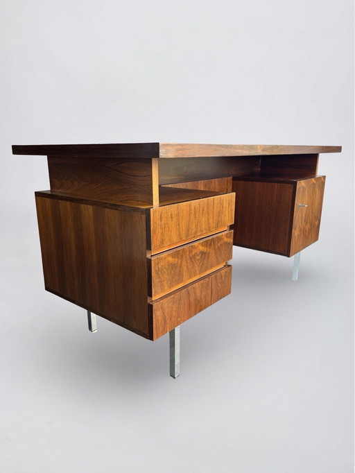 Vintage freestanding rosewood desk, 1960s