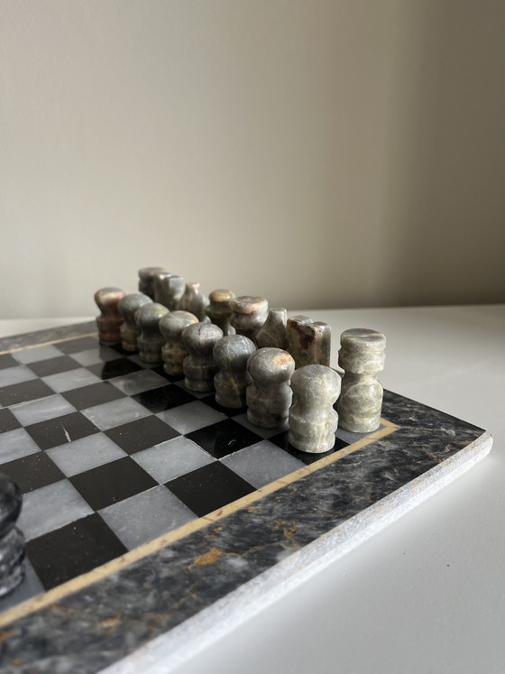 Image 1 of Vintage marble chess set