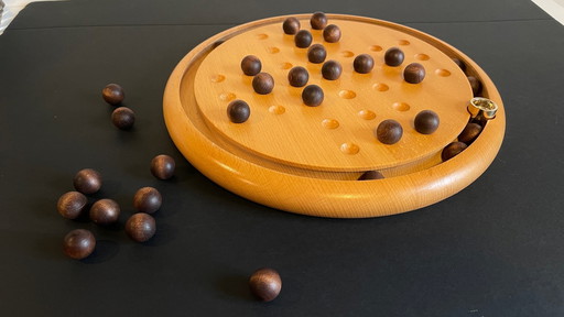VINTAGE Solid Beech Solitaire Set