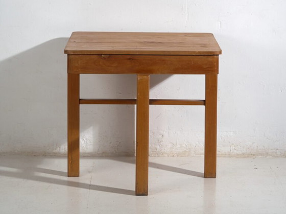 Tavolo da Lavoro in Legno Antico – Tavolino Europeo – circa 1920–1950 – Console, Rustic (photo 34 of 40)