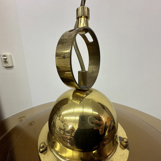 Image 1 of Sölken Leuchten Glass Hanging Lamp, 1970s