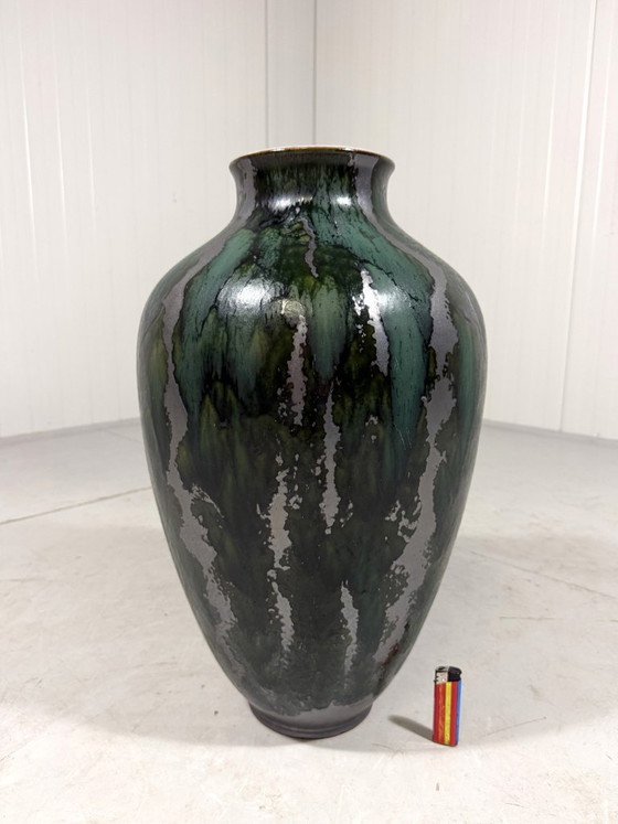 Large Special Floor Vase From West Germany 1960's – Ceramic (photo 3 of 13)