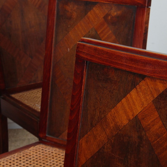 Image 1 of Suite von 6 Holzstühlen aus den Jahren 1930-40