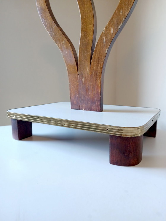 Image 1 of Porta piante vintage in legno e formica