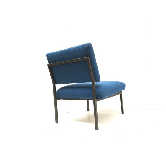 Image 1 of 3x Vintage blauwe fauteuils uit de jaren ’70