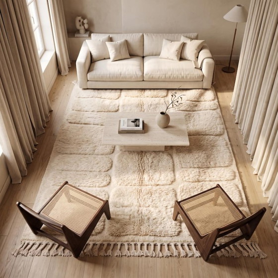 Natural Wool Moroccan Berber Carpet 200cmx300cm – Tapis (photo 6 of 7)