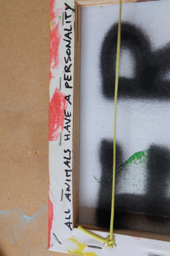 Self Portrait as Karel Appel – Fred Michiels, Dipinti e disegni, Wood, Canvas (photo 5 of 5)
