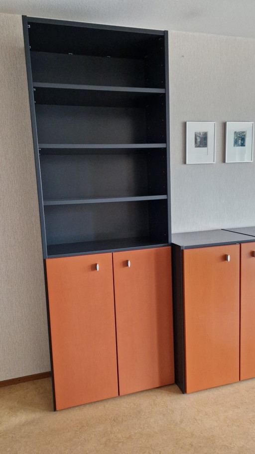 Interlübke bookcase and audio/hifi cabinet