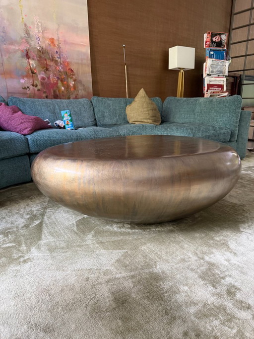 Tavolino da caffè o tavolino Fleur Ami Pandora – ottone ossidato