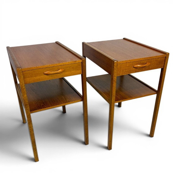 Image 1 of Set vintage nachtkastjes uit Zweden