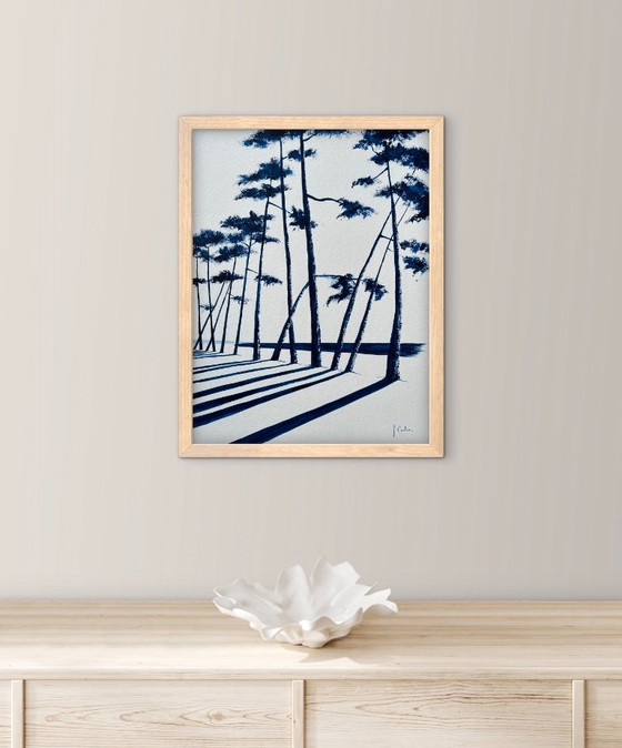 Acrylique Originale Sur Papier Encadrée. – Peintures et dessins, Paper (photo 8 of 10)