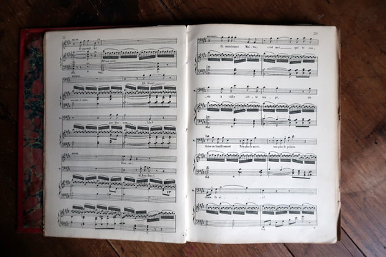 Image 1 of Partition d'opéra française ancienne « Faust » de Charles Gounod, XIXe siècle – Choudens Paris – 2C46