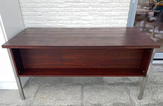 Image 1 of Scrivania direzionale vintage in palissandro - Compatta - Stile moderno di metà secolo
