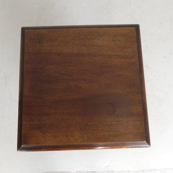 Image 1 of Mahogany book carousel G. Borgeaud Paris, 1930s