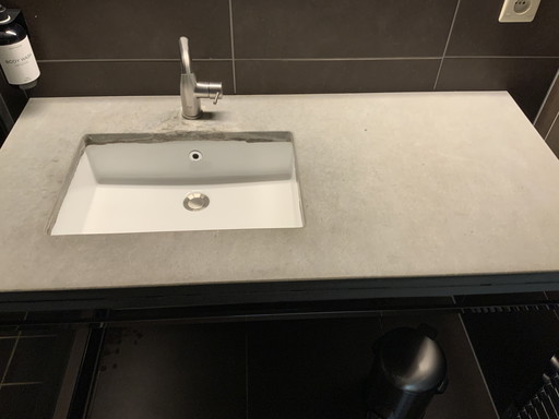 MOAB80 BLOCK wastafel – Italiaans design, natuursteen 120 cm