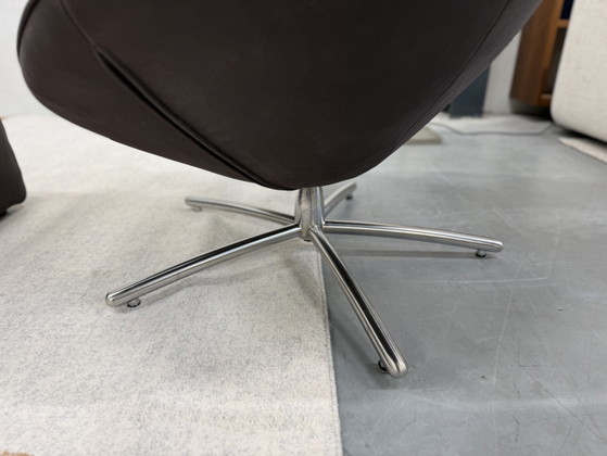 Image 1 of Label van den Berg Hidde Draaifauteuil dark Brown 