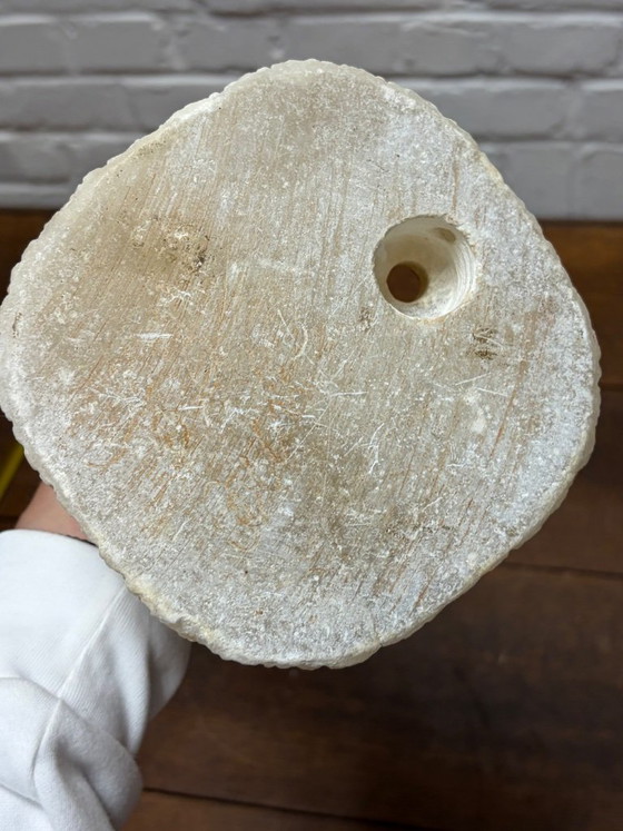Groot Antiek/Vintage Chinees Albasten Beeld – Decoratieve objecten, Stone (photo 3 of 5)