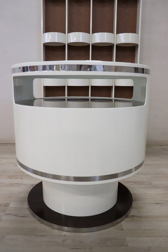 Image 1 of Space Age witte barset, Italië 1960
