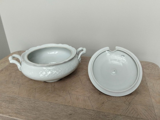 Vintage Arzberg Soup Tureen, Tableware, Porcelain, White (photo 2 of 8)