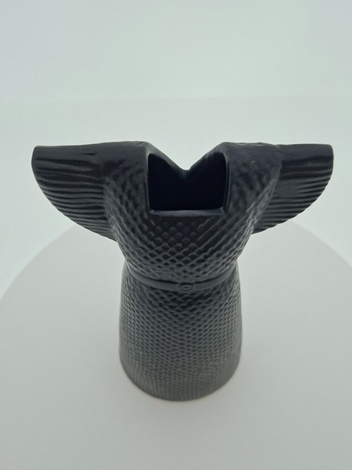 Vase noir « Robe de mariée » Lisa Larson | Collection Garde-robe