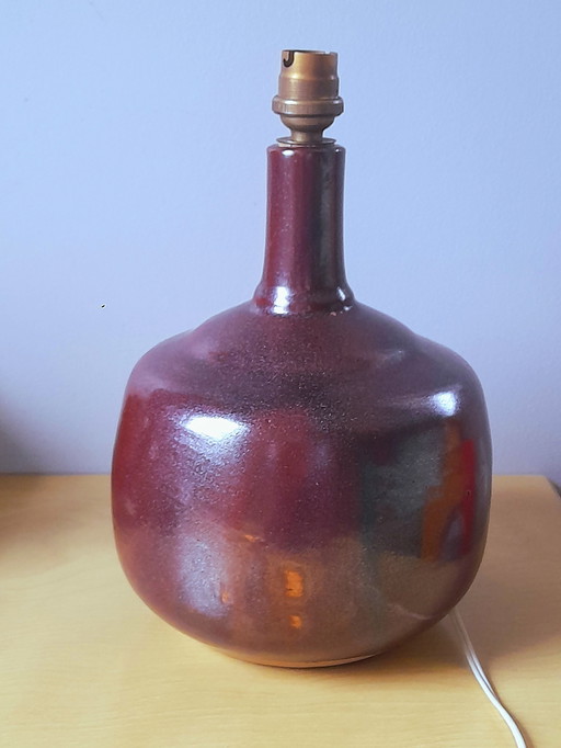 Lampvoet van geëmailleerd steengoed, 1960