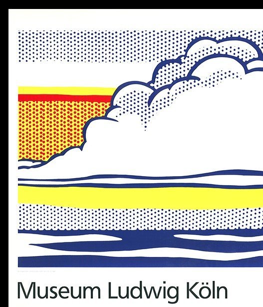 Image 1 of Lichtenstein, Roy - Cloud and Sea - Museum Ludwig Cologne - Color screenprint