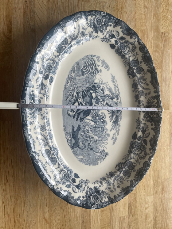 La Cartuja de Sevilla, Oval Bowl, Porcelain, Blue (photo 13 of 14)