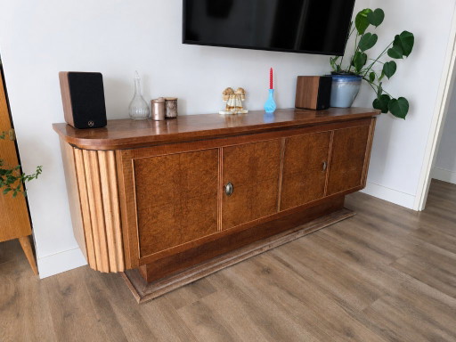 Credenza o mobiletto in stile Art Déco attribuito ad A.A. Patijn, con lati curvi. – dressoirs, Metal, Wood (photo 2 of 5)