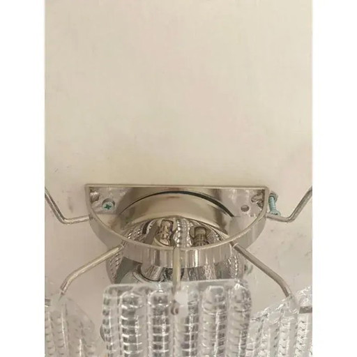 Simoeng „Listelli“ Wandleuchte aus Muranoglas mit Diamantstreifen