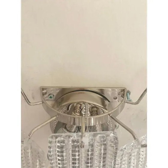 Image 1 of Simoeng “Listelli” Murano glazen wandlamp met diamantvormige strepen