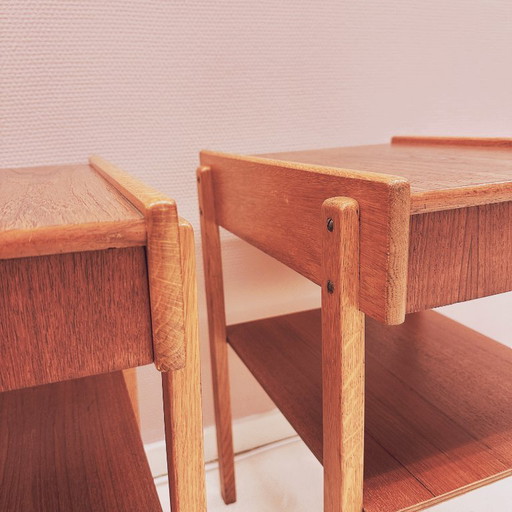 Pair of nightstands by AB Carlström & Co Möbelfabrik – Sweden, 1960s