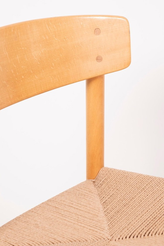 Image 1 of 2x Børge Mogensen J39 "People's Chair" in faggio, anni '70 Danimarca