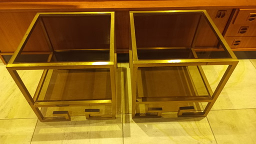 2er Set Beistelltische Belgo Chrom