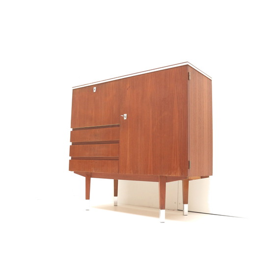 Image 1 of Credenza/mobile bar vintage in teak degli anni &#39;60