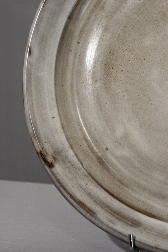 Image 1 of Serafino Ferraro a Vallauris - Impressionante piatto da parete decorativo in gres