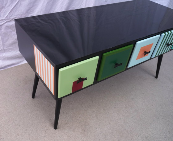 Image 1 of Vintage minicommode met 5 laden