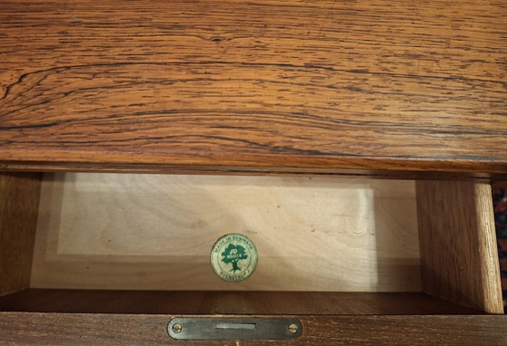 Image 1 of Mid Century Double-Sided Rosewood Desk by J Svenstrup for A P Mobler, Denmark, 1960s