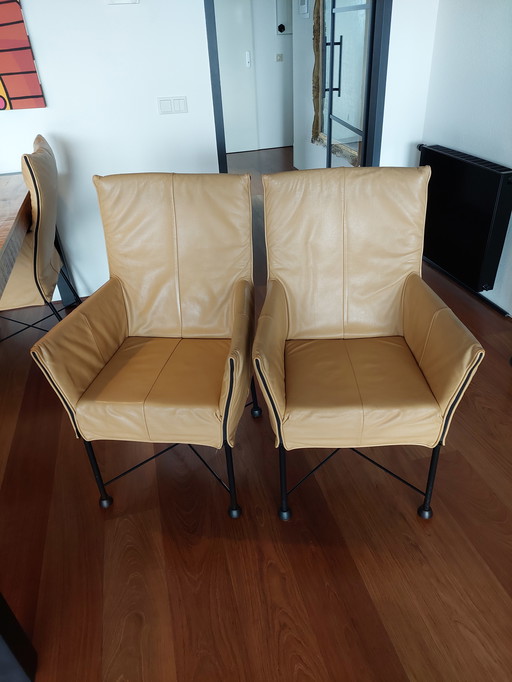 6 chaises de salle à manger Montis Chaplin.