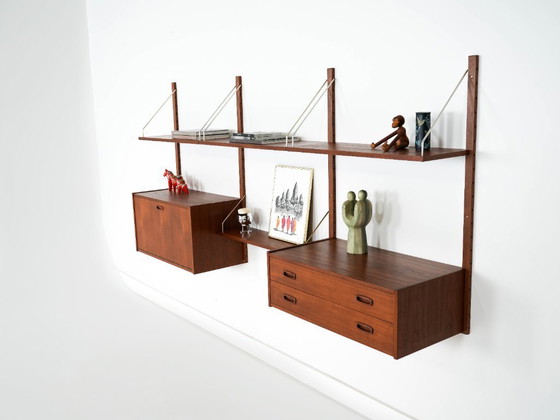 Image 1 of Teak shelving unit, Danish design, 1960s, manufactured in Denmark