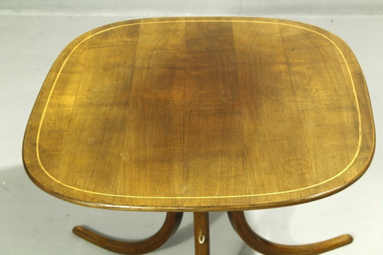 Image 1 of Gebogen houten bijzettafel, Duitsland, jaren 1950