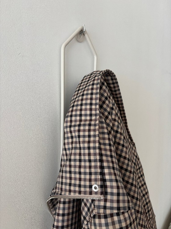 Vintage Minimalist Wall-Mounted Clothes Hanger – White Metal – Wall decoration (photo 4 of 9)