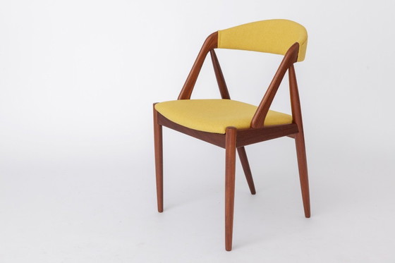 Image 1 of Kai Kristiansen Model 31 Chair, Schou Andersen 1960s, Danish Teak Dining Chair, Restored Upholstered, Mid Century Modern