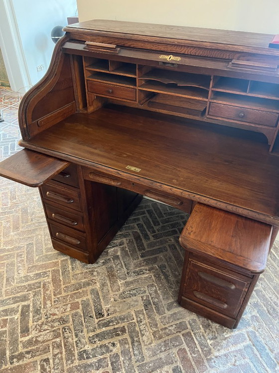 Image 1 of Antique Roller Shutter Desk