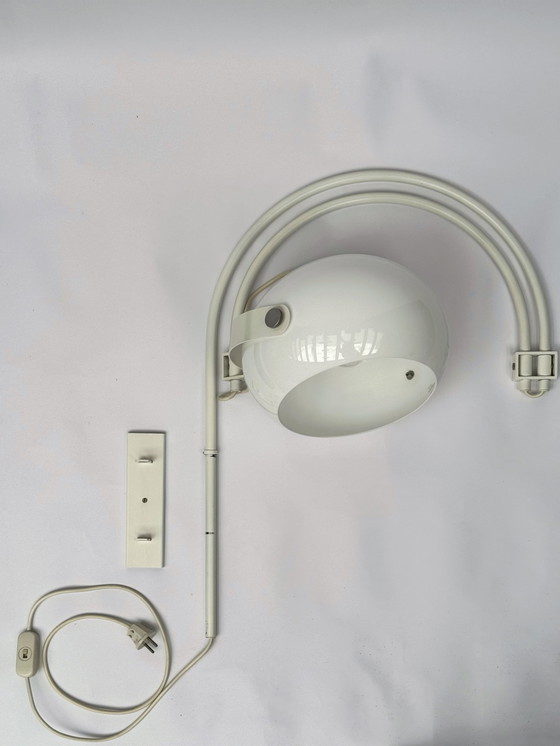 Image 1 of Vintage Space Age dubbele boog wandlamp | Dijkstra | Nederlands design uit de jaren 70
